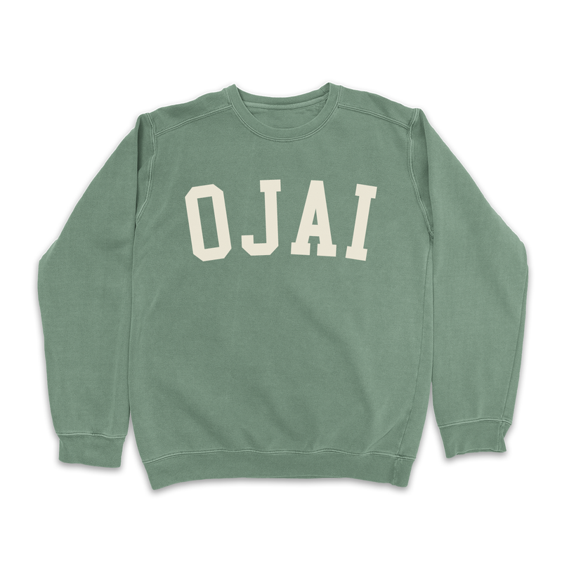 Ojai Vintage Washed Collegiate Crewneck