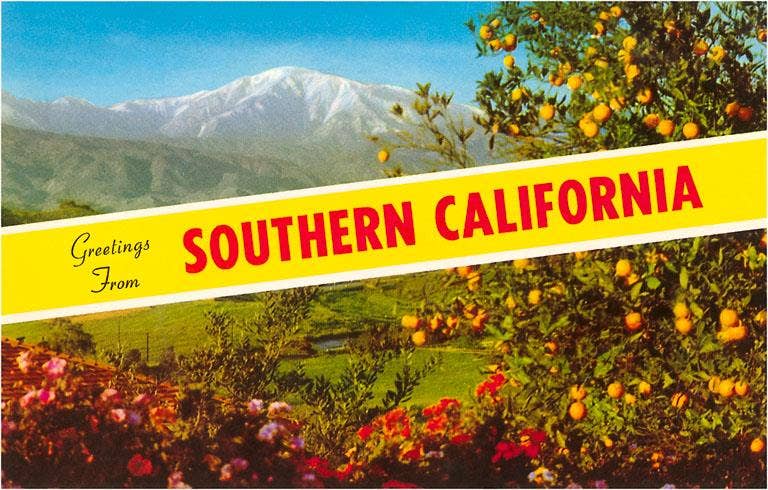 Postcard CA-272 Greetings from Southern California