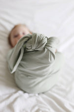 Mint Sage Organic Cotton Knotted Gown