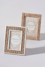 PORTOFINO CHEVRON WEAVE 4X6 PICTURE FRAME