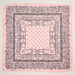 Silk Texture Paisley Bandana Square Scarf for Men & Women