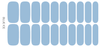 Blue Ice | Light Blue Pearl Finish Nail Polish Strips