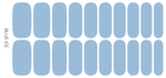 Blue Ice | Light Blue Pearl Finish Nail Polish Strips
