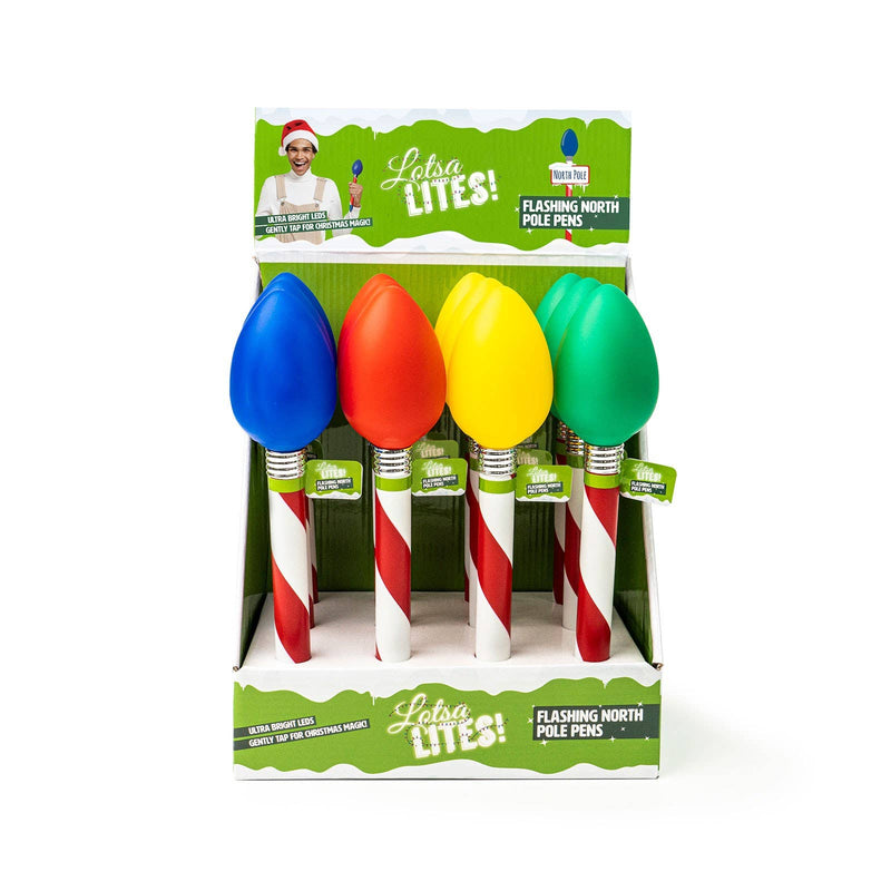 Christmas Jumbo Light Up Bulb Pen