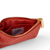 Coral Corduroy Coin Pouch