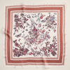 Floral Butterfly Silk Texture Square Scarf