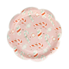 Candy Cane Lane Scatter Pattern 9" Plate