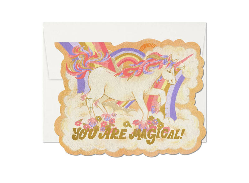 Magical Unicorn love greeting card