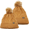 Adult Cable Knit Pom Beanie