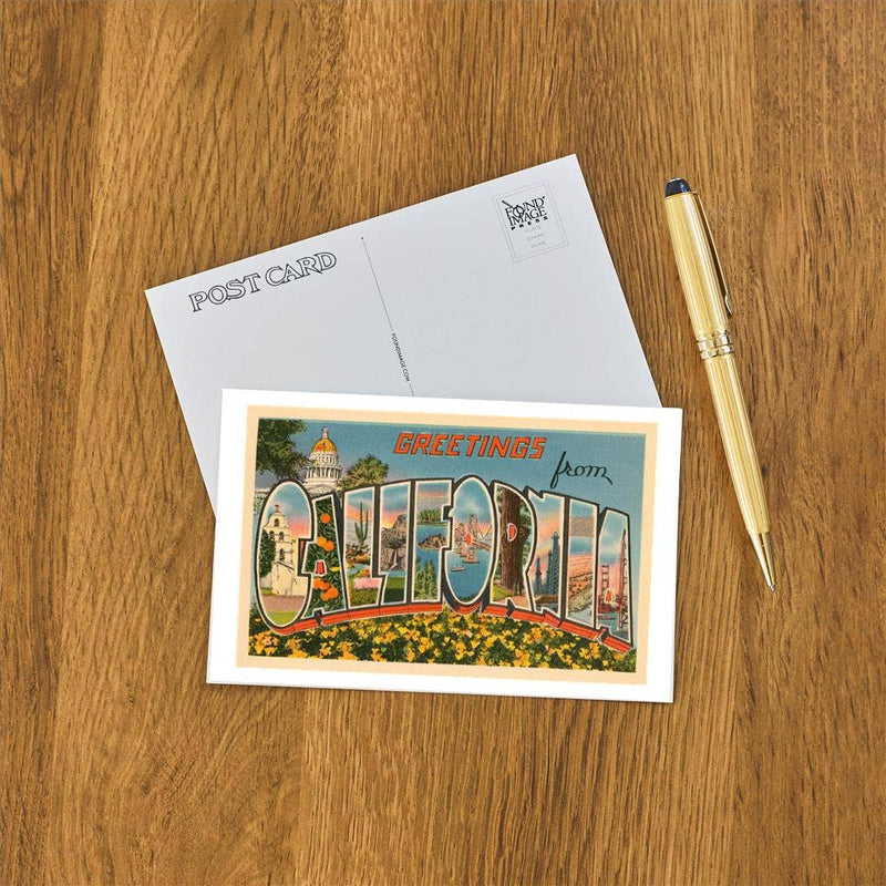 Postcard CA-1131 Greetings from California