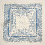Silk Texture Paisley Bandana Square Scarf for Men & Women
