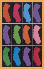 Postcard CA-1599 California Shapes