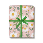 White Poppies wrapping paper