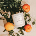 Salt and Sea 15 oz Soy Candle, Matte Jar -  Home Decor