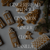 Gingerbread and Spice 9 oz Soy Candle, Christmas Decor