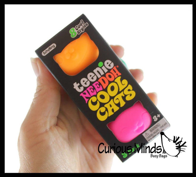 NeeDoh Teenie Cool Cat Groovy Soft Doh Filled Stretch Ball -