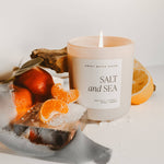 Salt and Sea 15 oz Soy Candle, Matte Jar -  Home Decor