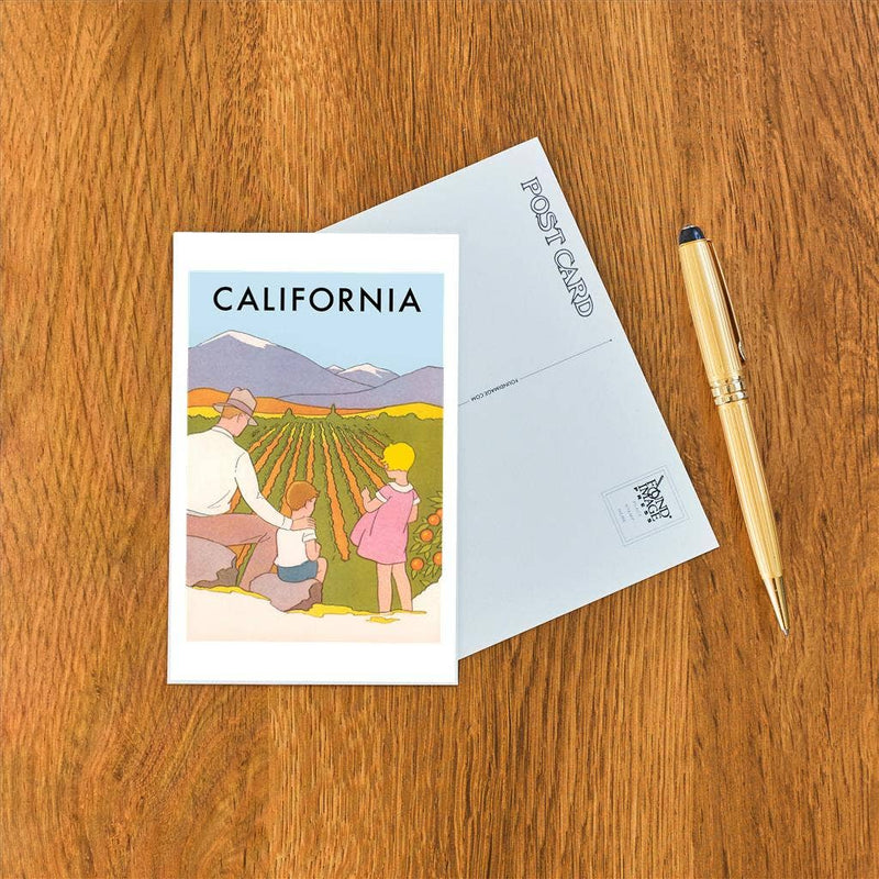 Postcard CA-1576 California Travel Poster