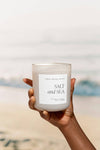 Salt and Sea 15 oz Soy Candle, Matte Jar -  Home Decor