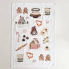 Christmas sweets tea towel