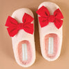 Fuzzy Slippers - Betty Bow Red