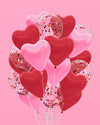 Heart Balloons, Valentines Day, Galentines, Birthday Decor