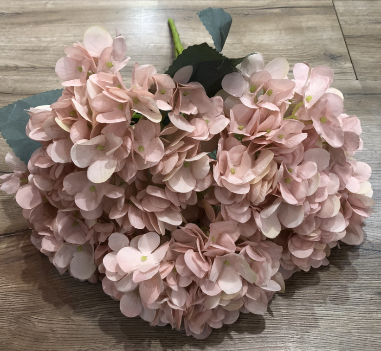 18" Super Soft Silk Hydrangea Artificial Flower Bush PINKs