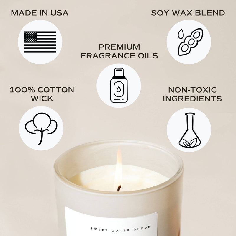 Cozy Season 15 oz Soy Candle, Matte Jar - Fall Home Decor