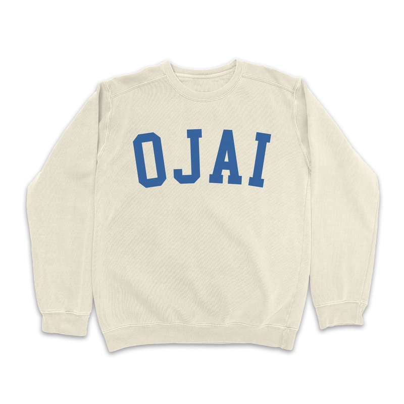 Ojai Vintage Washed Collegiate Crewneck