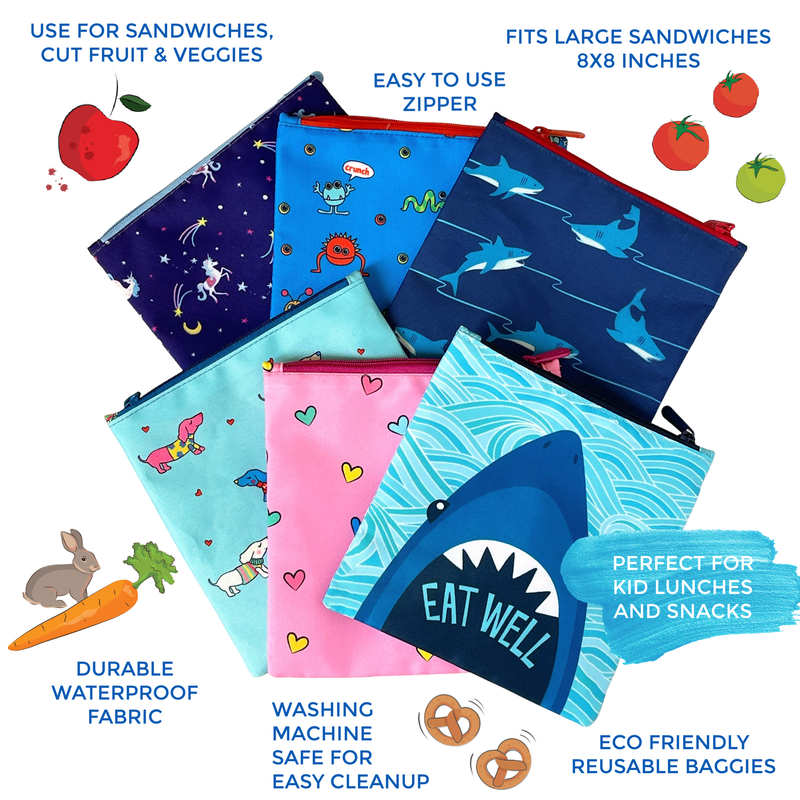 Sharks Duo Sandwich Bag