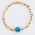 Beaded Happy Face Bracelet