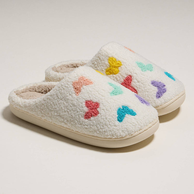 Multi Butterflies Home Slippers