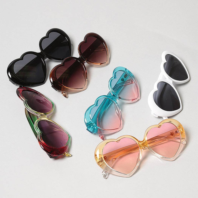 Lovely Heart Shaped Frame Sunglasses