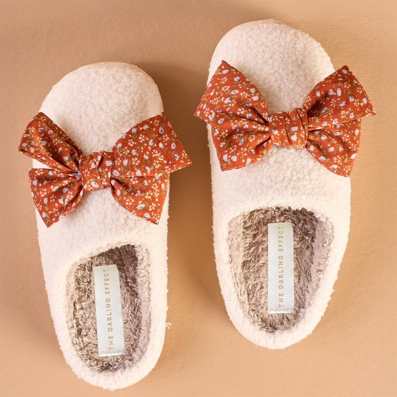 Fuzzy Slippers-Betty Bow Fall Flora (Mixed 2 S/M + 2 M/L)