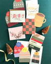 Holiday Stocking Hats Greeting Card Boxed Set