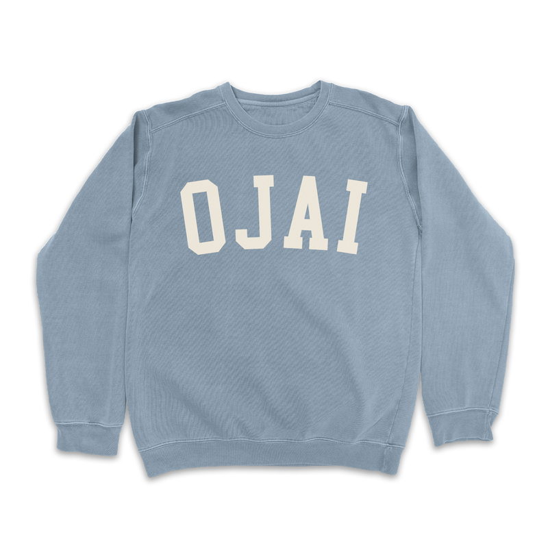 Ojai Vintage Washed Collegiate Crewneck