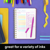 Rainbow Stripe Hardcover Spiral Lined Journal Notebook
