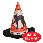 Vintage Halloween Felt Witch Hat 12.5" from base to point