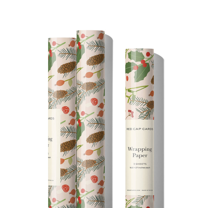 Holiday Greens wrapping paper