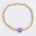 Beaded Happy Face Bracelet