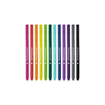 12 Pack Felt Tip Fine Line Marker Pens With Case