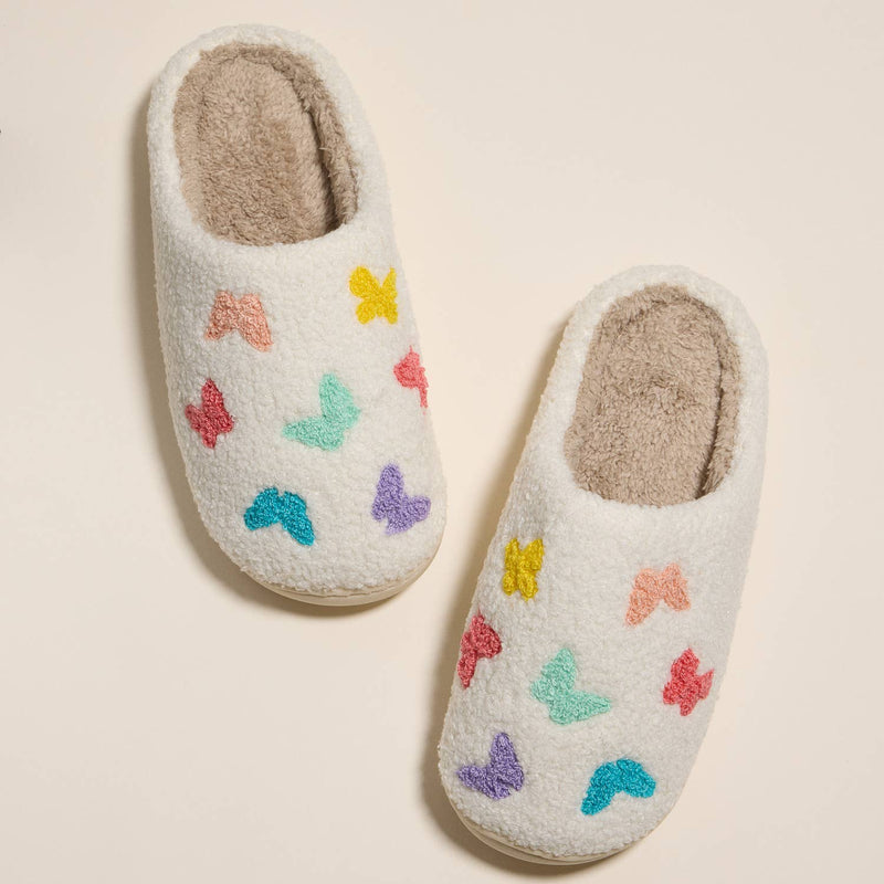Multi Butterflies Home Slippers