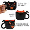 Vintage Halloween Ceramic Black Cat Mug, 12 oz