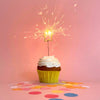 Mini 4" Gold Star Sparkler Card - "Celebrate" - Asst Colors
