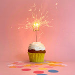 Mini 4" Gold Star Sparkler Card - "Celebrate" - Asst Colors
