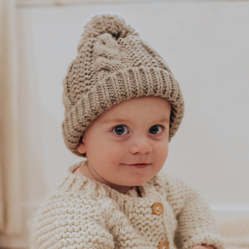 Pebble Cable Beanie Hat Baby & Kids