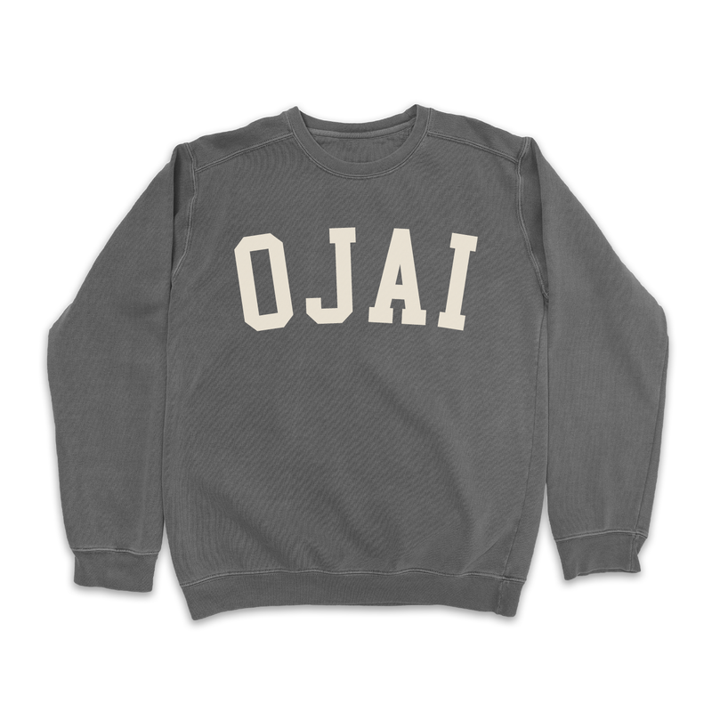 Ojai Vintage Washed Collegiate Crewneck