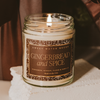 Gingerbread and Spice 9 oz Soy Candle, Christmas Decor