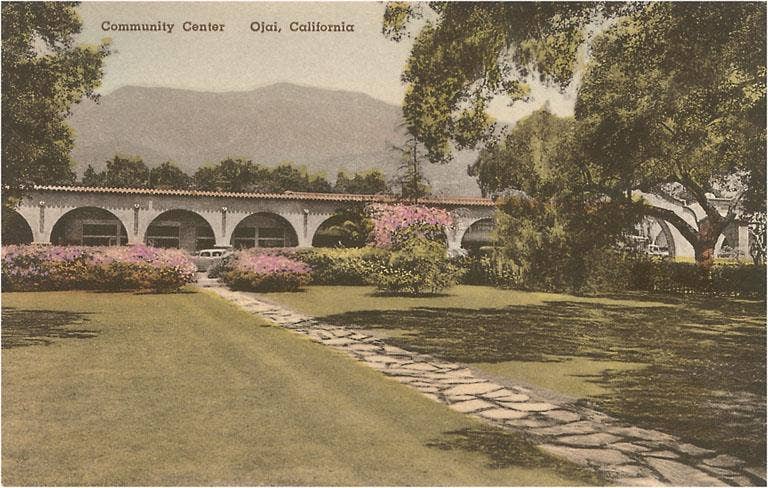 Postcard CA-687 Community Center, Ojai