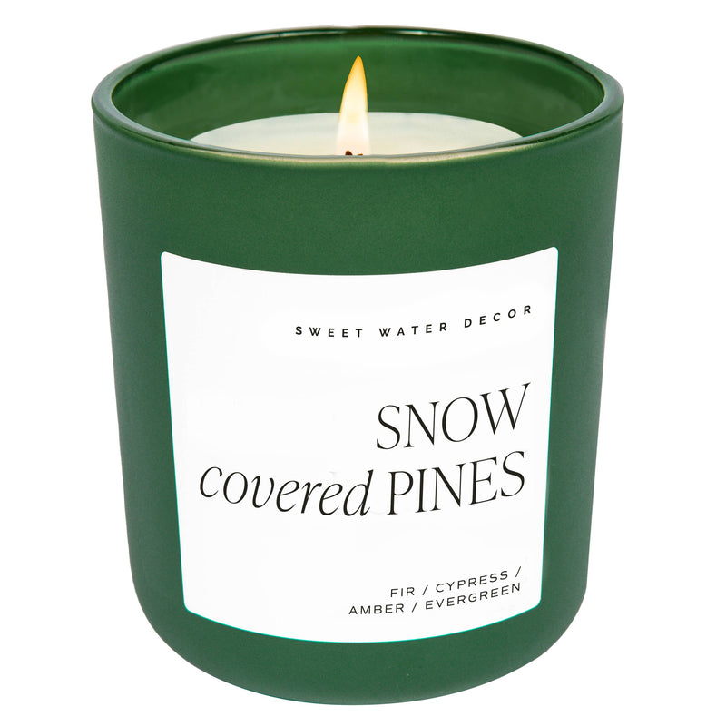 *NEW* Snow Covered Pines 15 oz Soy Candle, Matte Jar